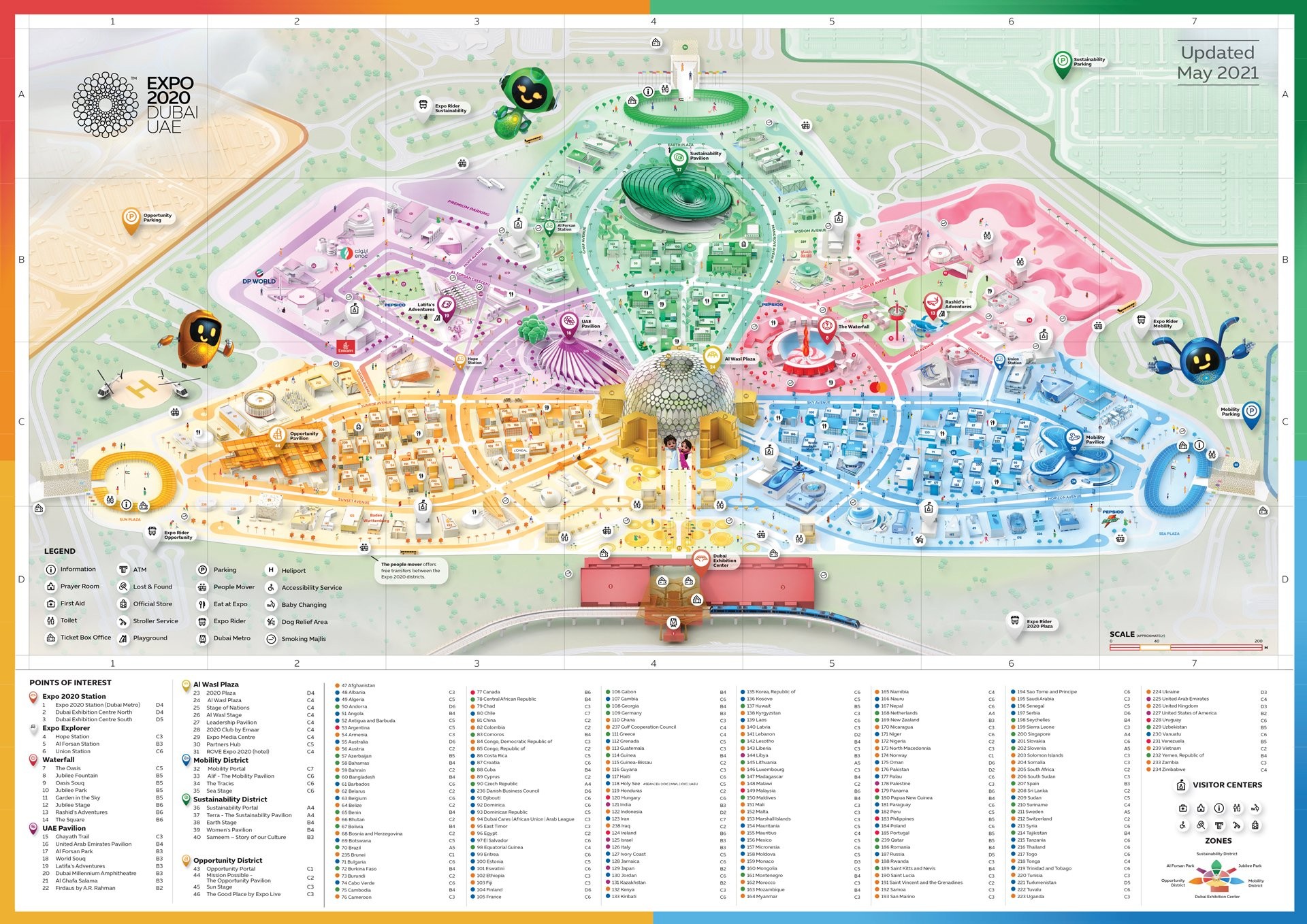 Expo 2020 Dubai Map