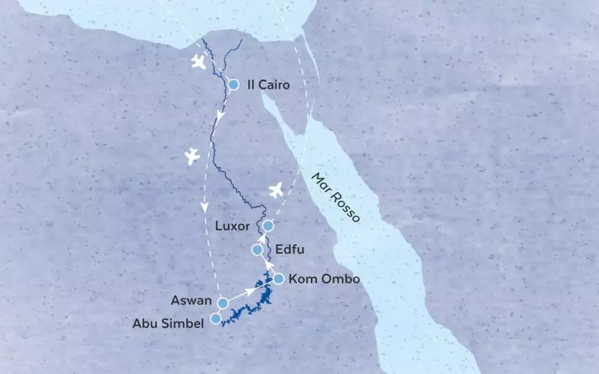Itinerario Crociera sul Nilo Shu